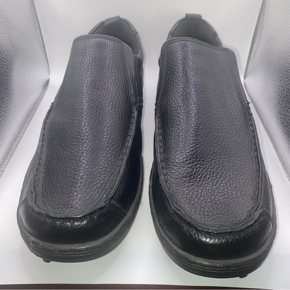 Hush Puppies Men's Black Leather Loafers